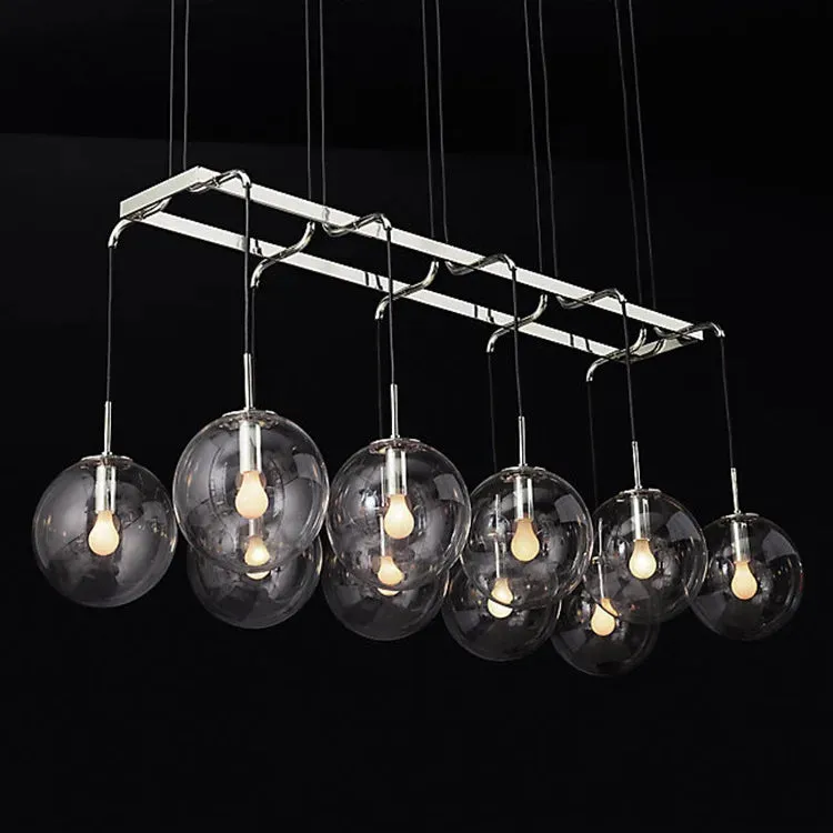 SAVA| Molecule Hall Living Room Restaurant Suspension Light Fixtures Minimalist Design Glass Ball Chandelier