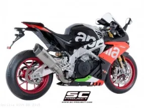 SC-PROJECT APRILIA RSV4 (2018 - 2020) - RF - RR SC1-R Muffler, with carbon fiber end cap, Slip-on Exhaust