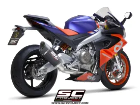 SC-PROJECT RS660 Full exhaust system 2-1 "Trofeo", Titanium, with SC1-R Muffler