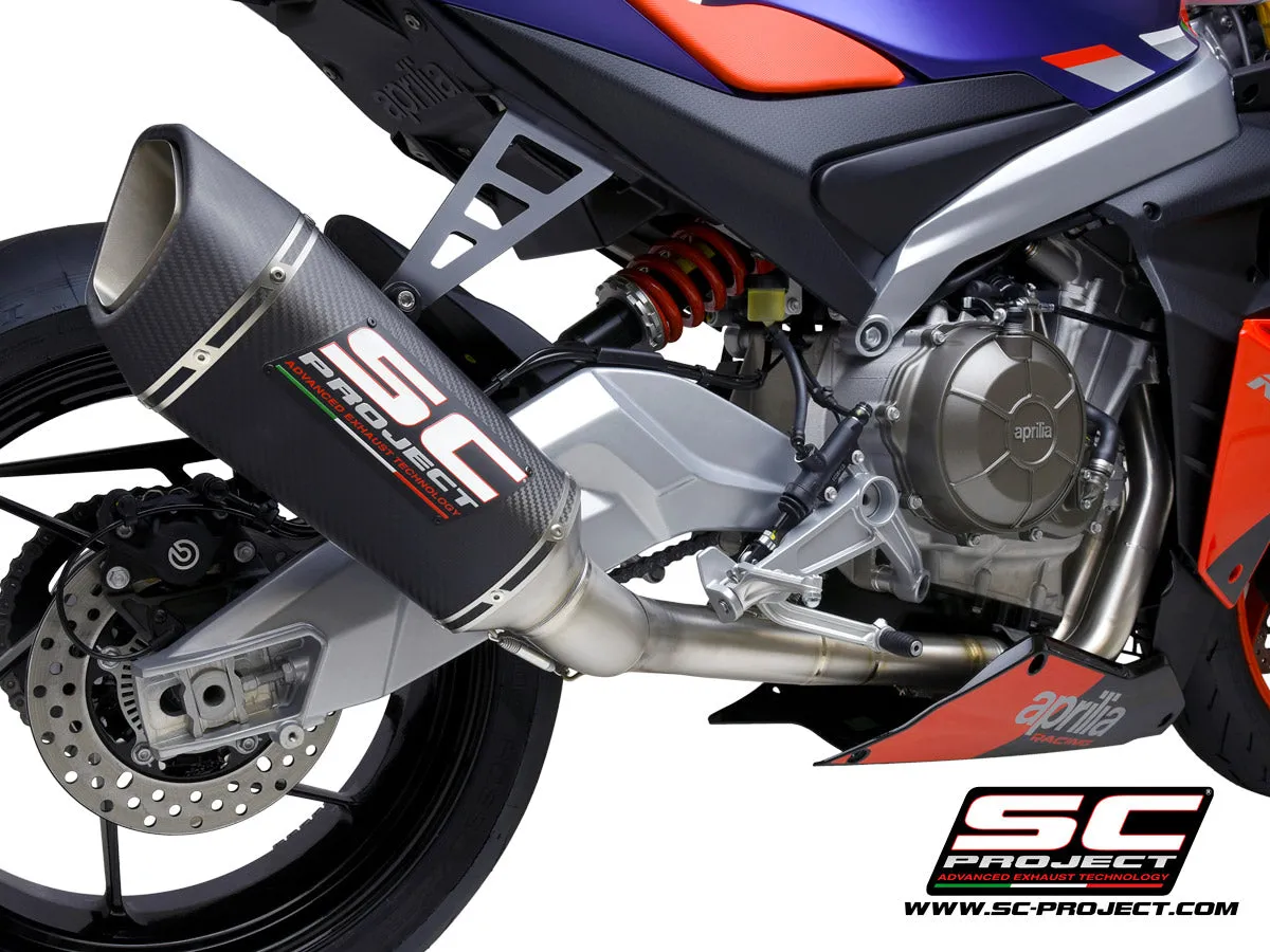 SC-PROJECT RS660 Full exhaust system 2-1 "Trofeo", Titanium, with SC1-R Muffler
