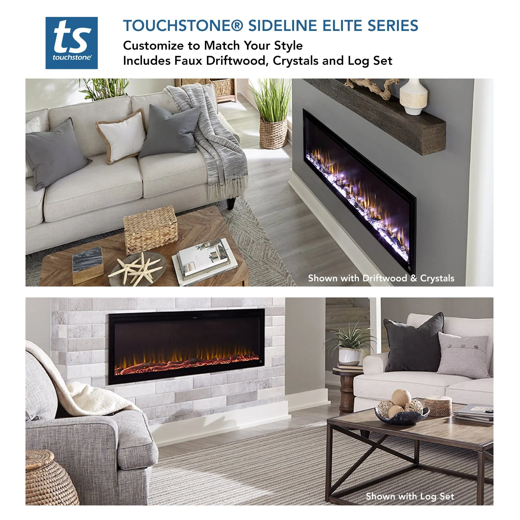 Sideline Elite 50 Inch Refurbished Recessed Electric Fireplace