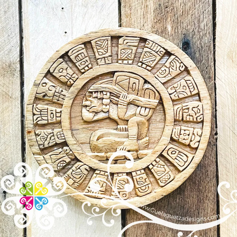 Small Hand Carve Mexican Calendars