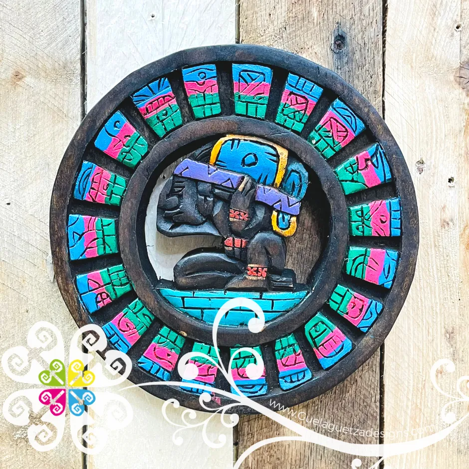 Small Hand Carve Mexican Calendars