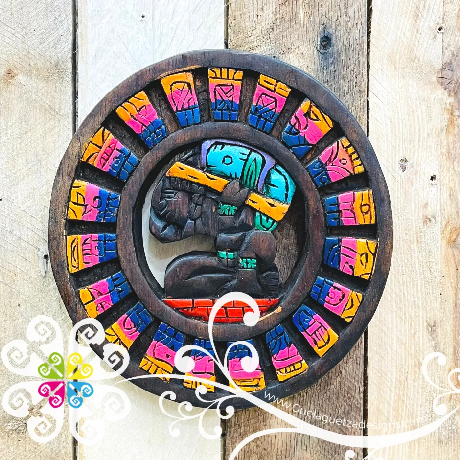 Small Hand Carve Mexican Calendars