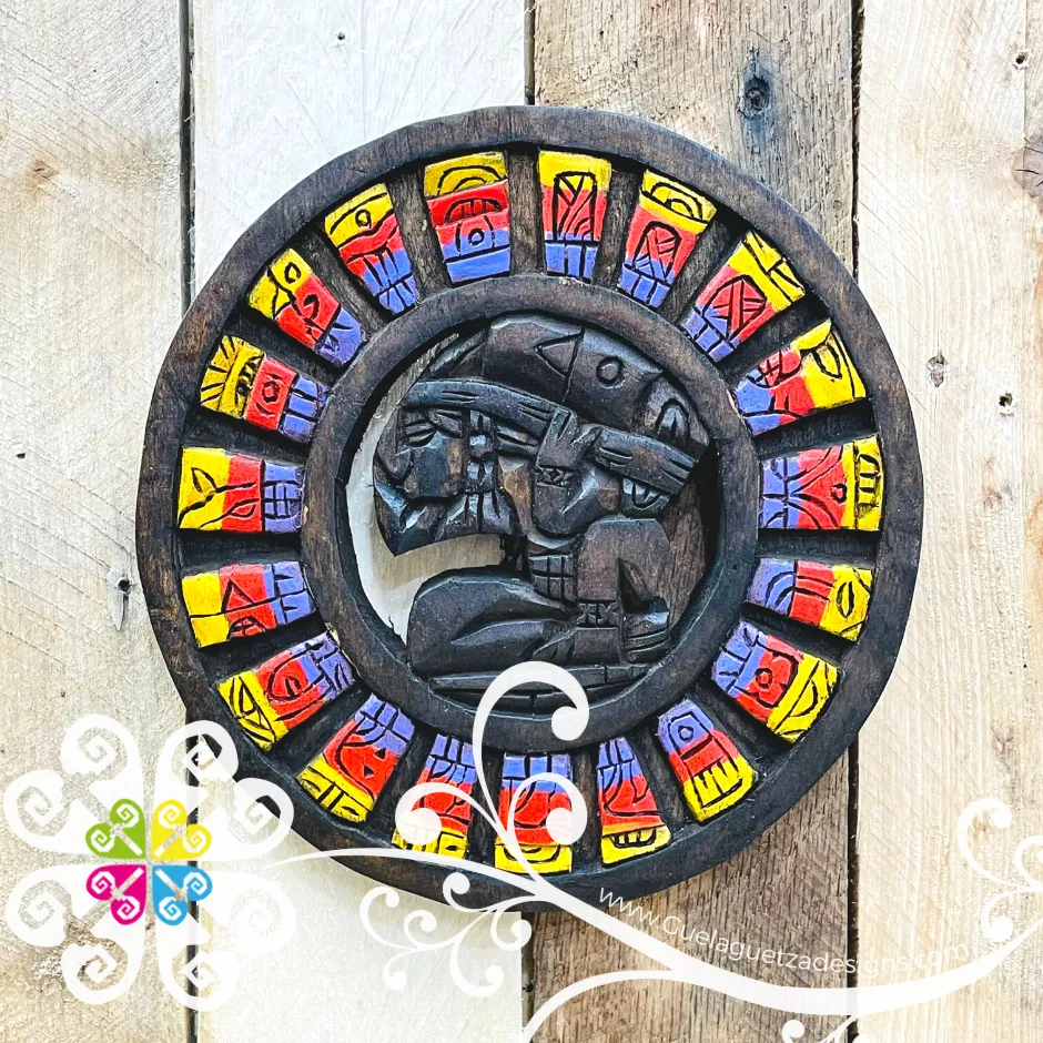 Small Hand Carve Mexican Calendars