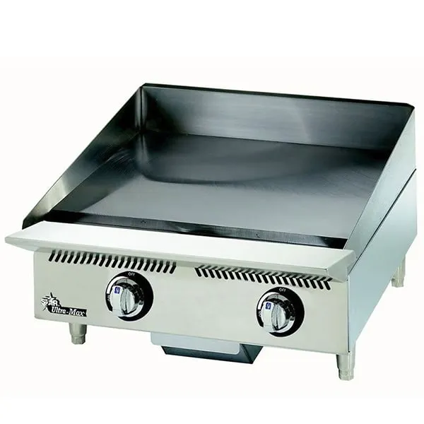 Star 8G-824TCHSA Ultra-Max® 60,000 BTU 24" Thermostatic Control Gas Griddle Chrome Plate