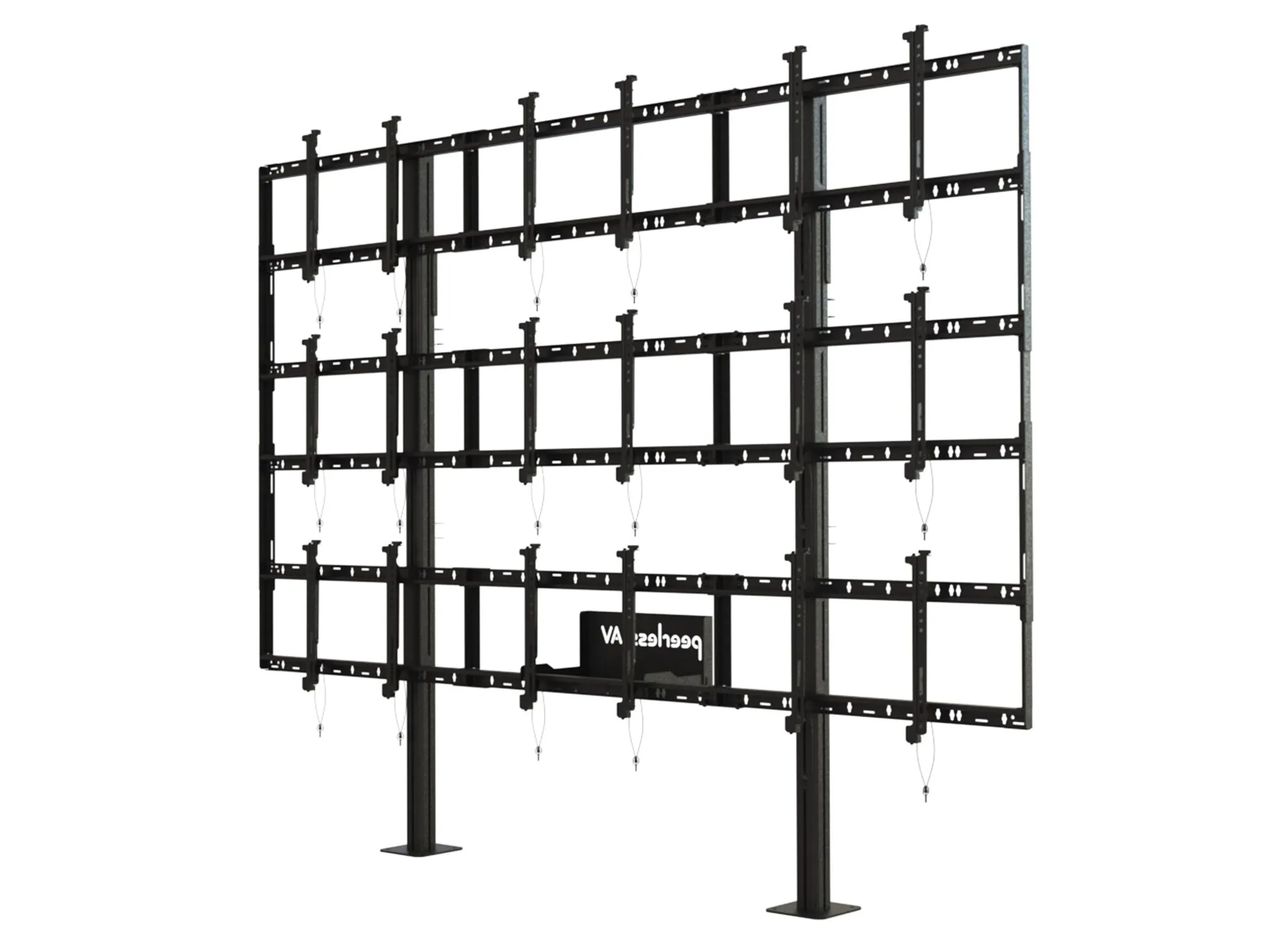 Support sur pied pour mur vidéo de la série Modular en version 3x3 Pour écrans de 46 à 55 pouces