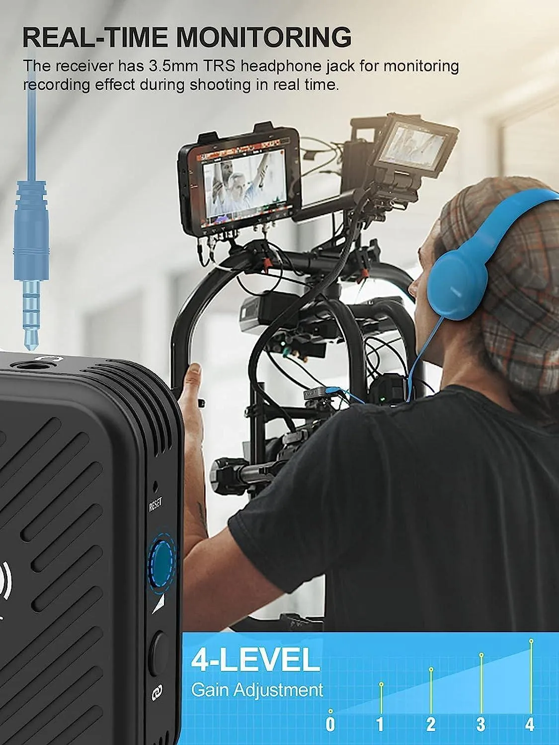 SYNCO (WAir-G1-A1) Ultracompact Digital Wireless Microphone System for Mirrorless/DSLR Cameras (2.4 GHz)