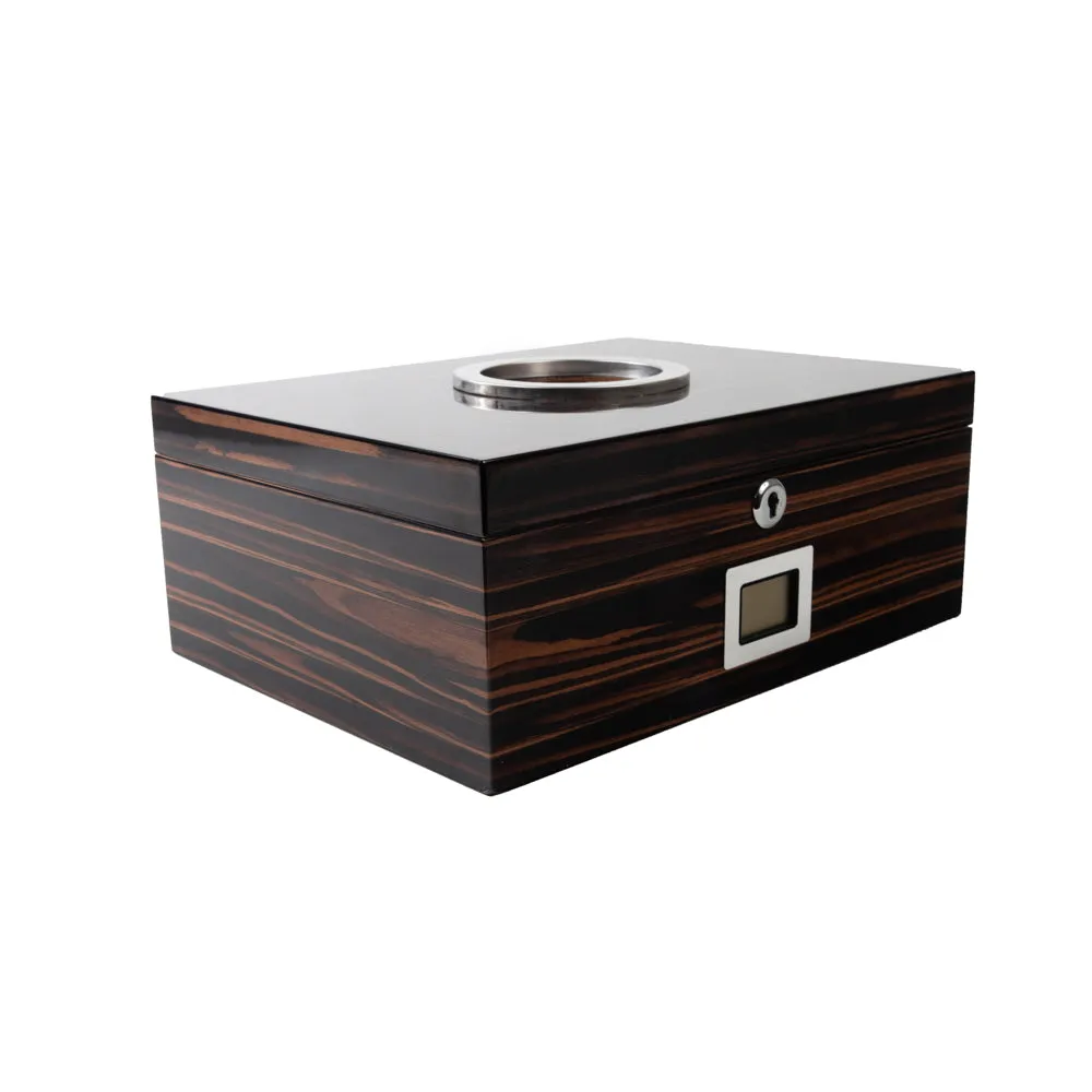The Colton High Gloss Ebony Cigar Humidor