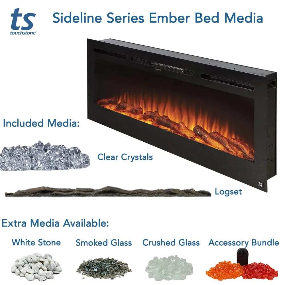 The Sideline 50 Inch Recessed Smart Electric Fireplace 80004
