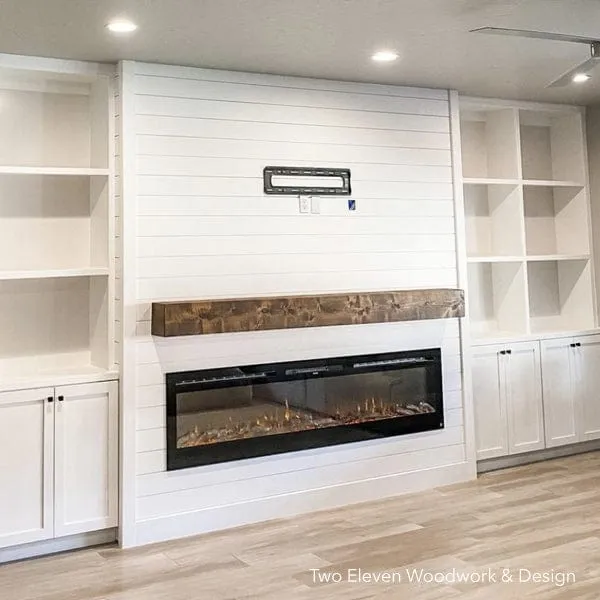 The Sideline 84 Inch Recessed Smart Electric Fireplace 80043