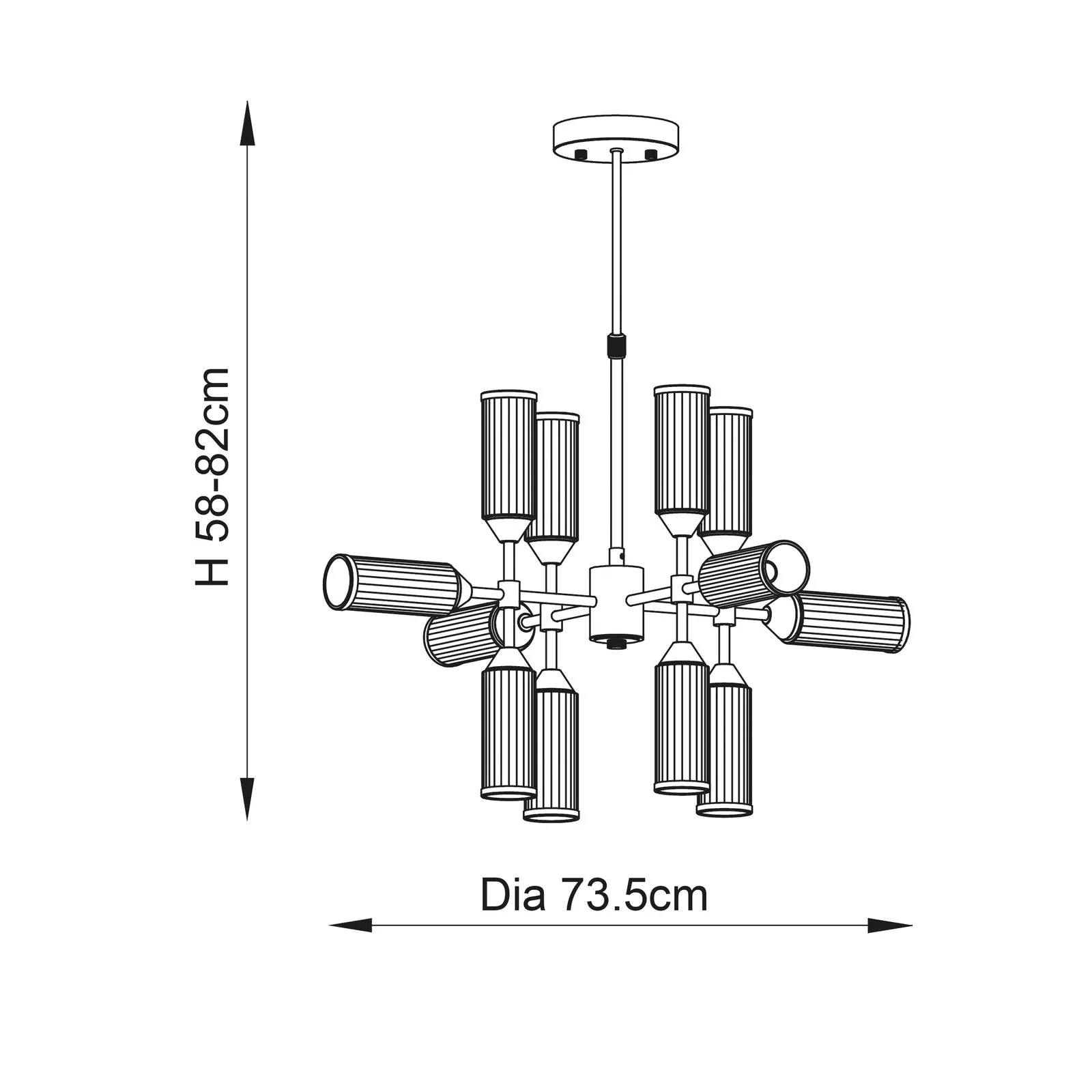 Toulouse 12-Light Chandelier