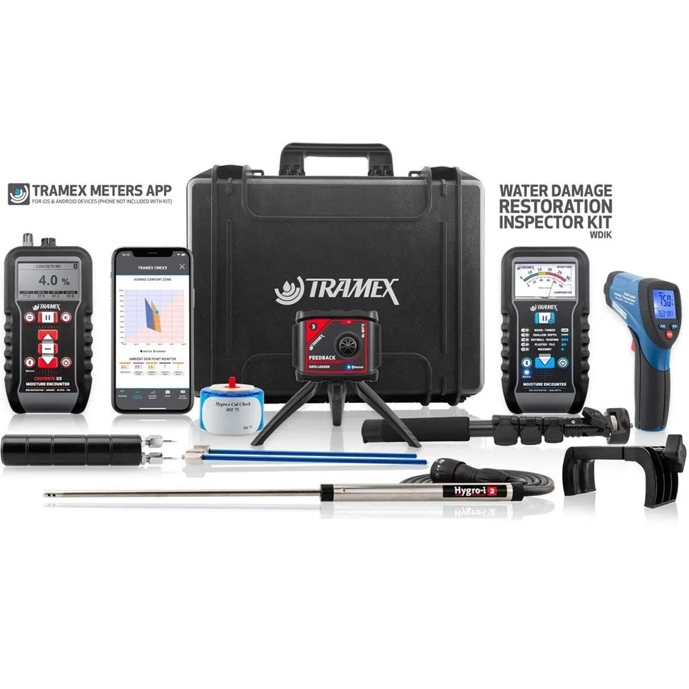 Tramex Water Damage Restoration Inspector Kit (WDIK)