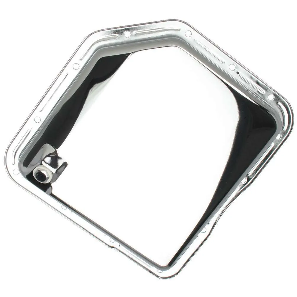 Trans-Dapt Chrome Transmission Pan - TH-350 Plain Bottom