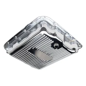 Trans-Dapt Chrome Transmission Pan - TH700R4/4L60E Finned