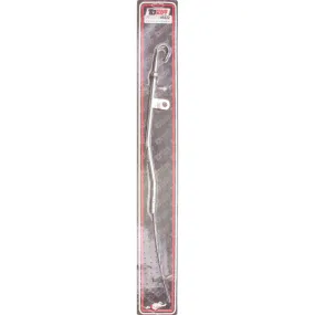 Trans-Dapt Engine Oil Dipstick - Solid Tube - Block Mount - 20 in Long - Chrome - Small Block Ford