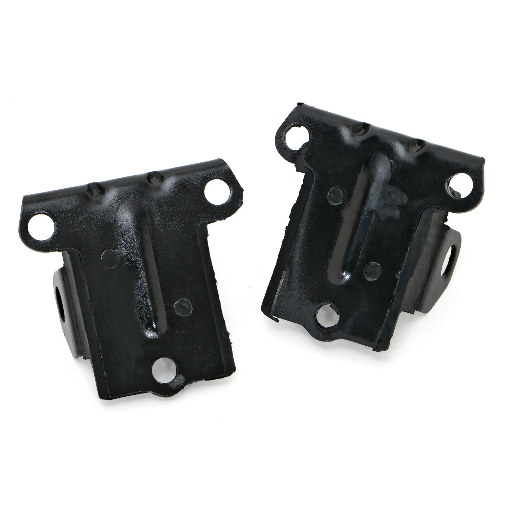 Trans-Dapt Motor Mount - Frame Pad - Bolt-On - Rubber Pads - Chevy V8 - Pair