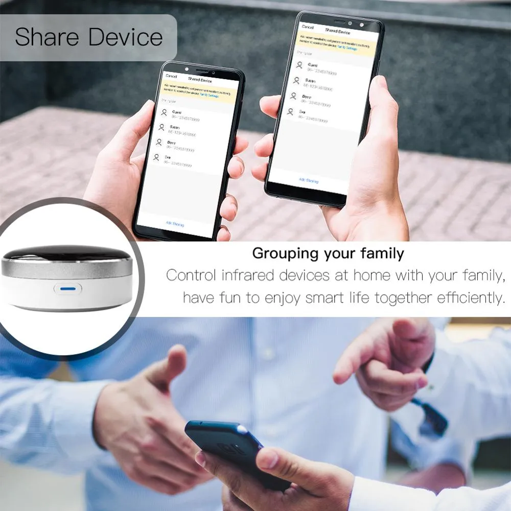 Universal Infrared Smart Home Control Remote Compatible with Google Assistant Alexa Siri