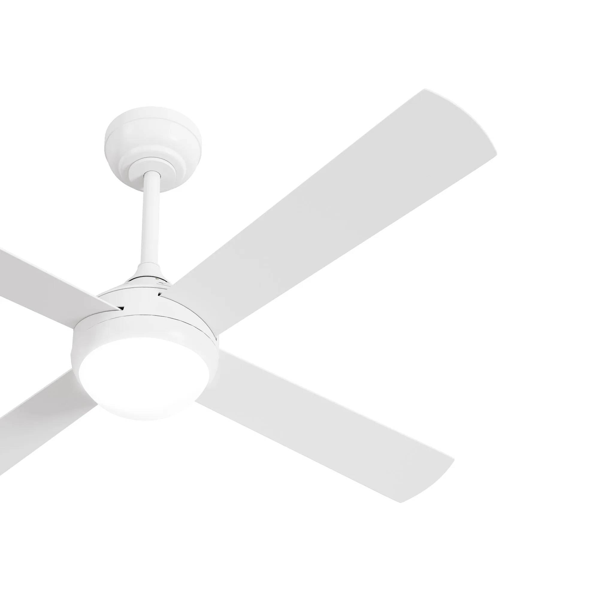 Vevare 52'' Ceiling Fan AC Motor With Light Remote Control Fans 4 Blades White