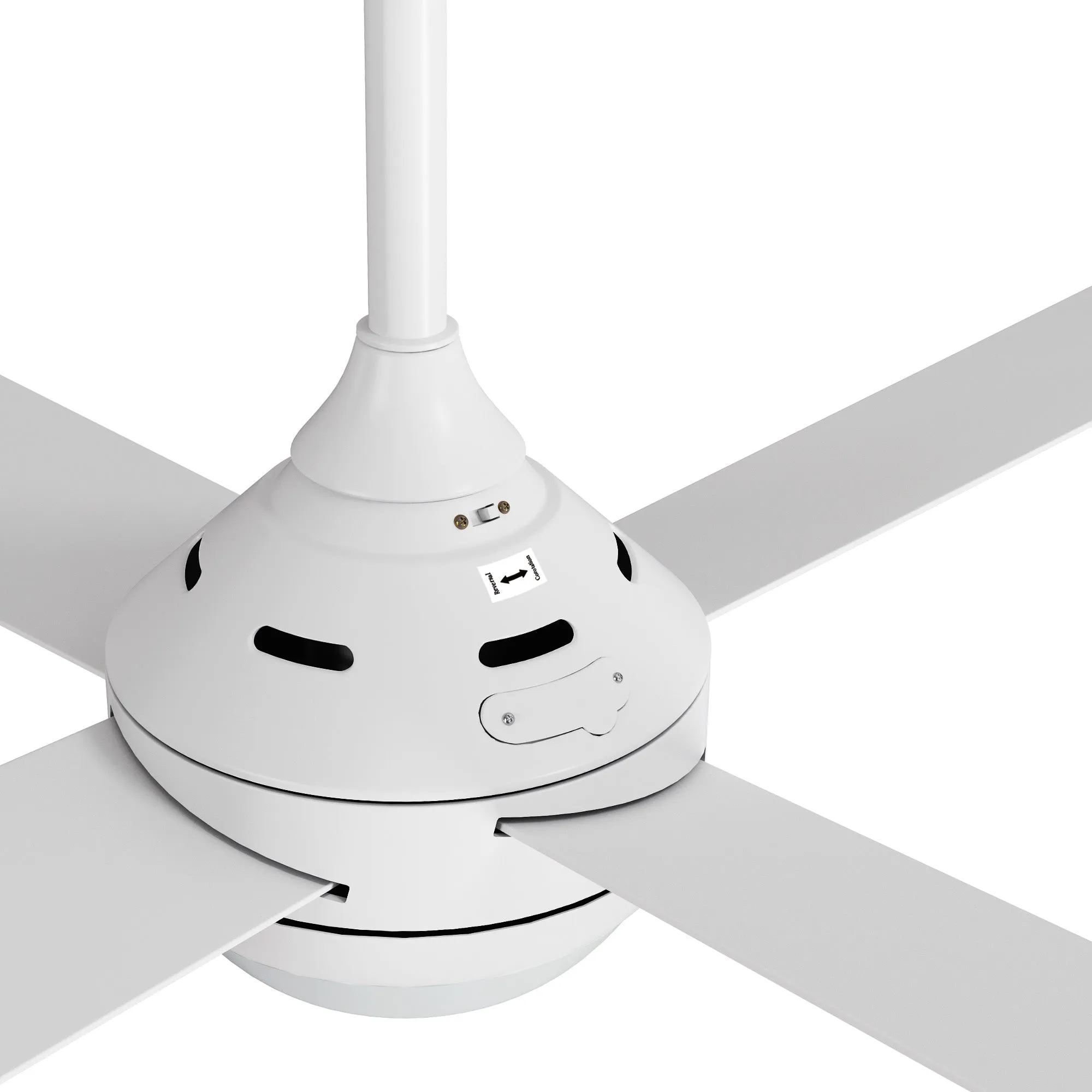 Vevare 52'' Ceiling Fan AC Motor With Light Remote Control Fans 4 Blades White