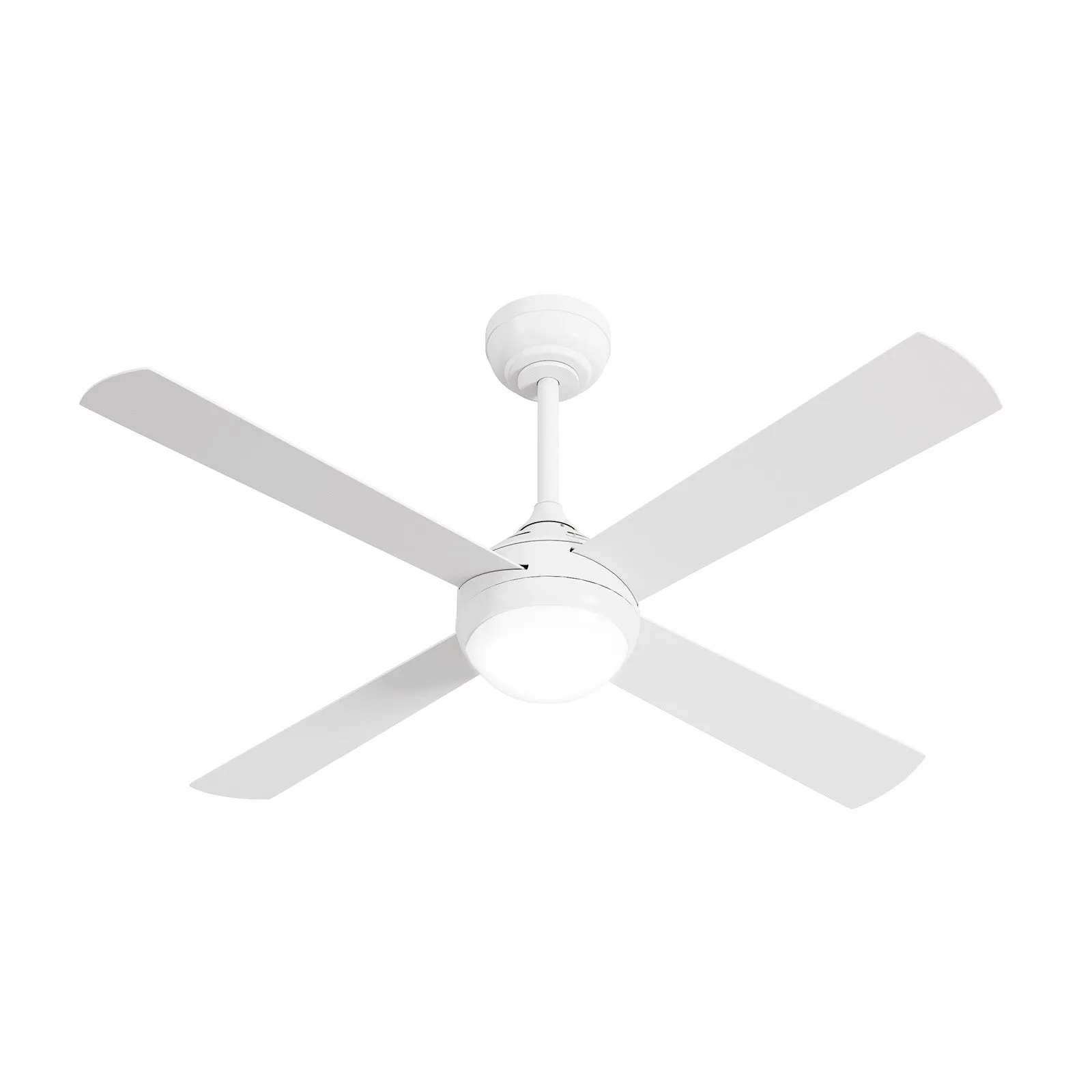 Vevare 52'' Ceiling Fan AC Motor With Light Remote Control Fans 4 Blades White