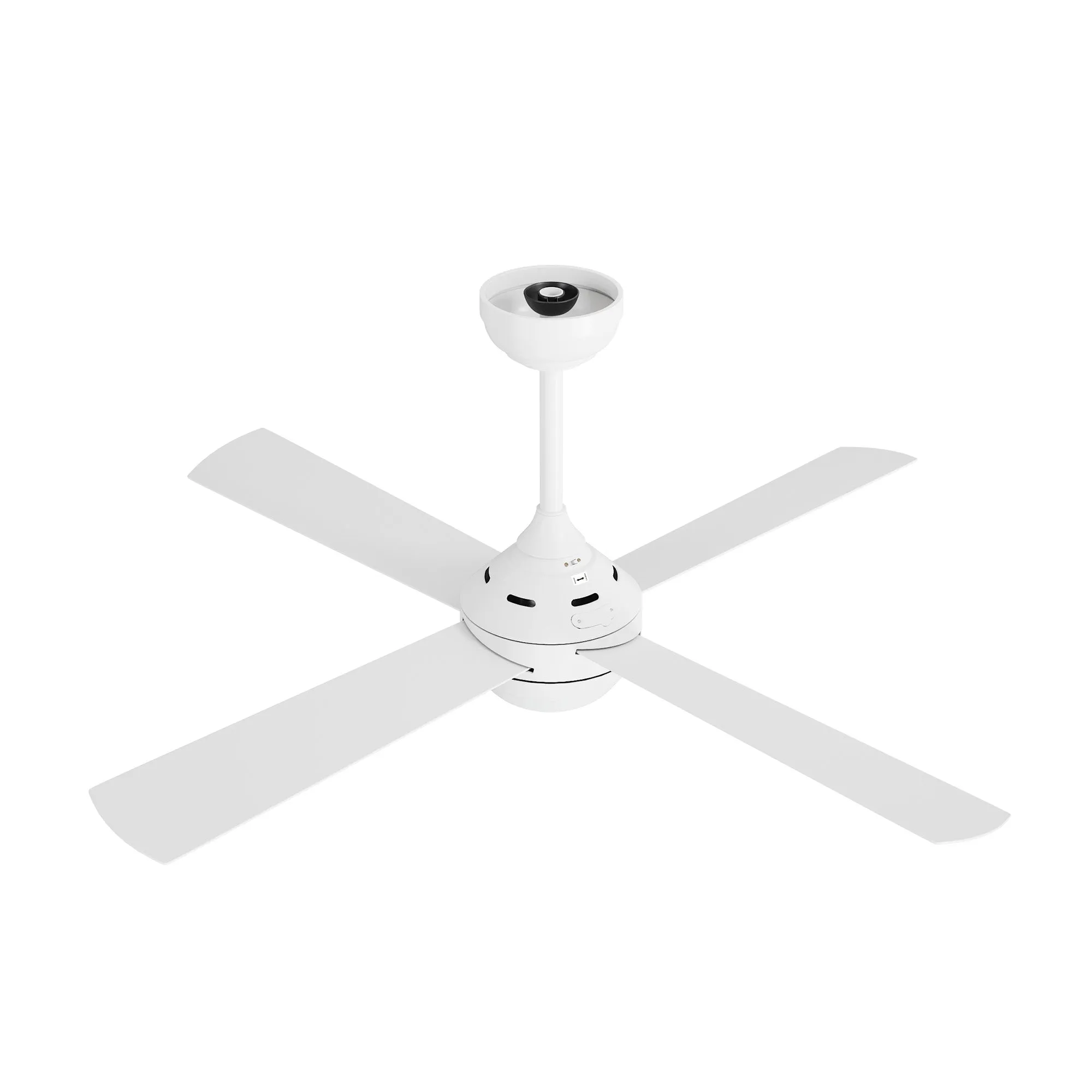 Vevare 52'' Ceiling Fan AC Motor With Light Remote Control Fans 4 Blades White