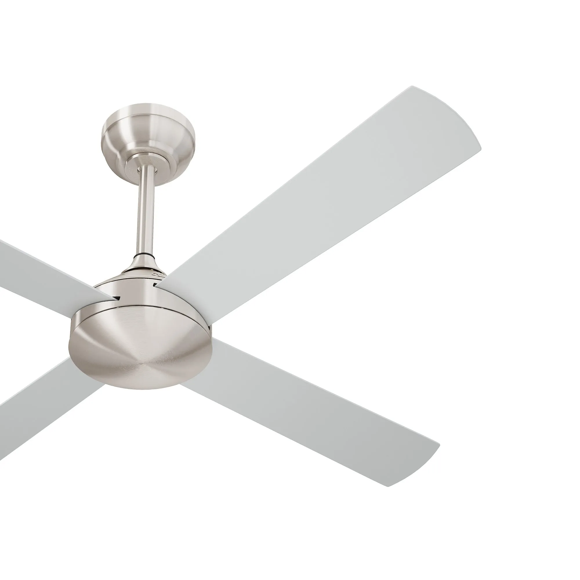 Vevare 52'' Ceiling Fan AC Motor with Remote Control Timer 4 Blades Fans Silver