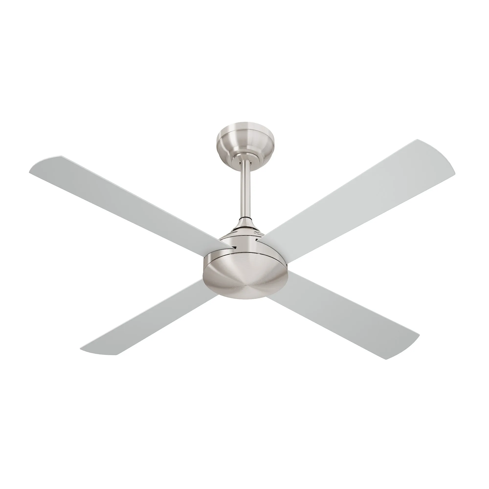 Vevare 52'' Ceiling Fan AC Motor with Remote Control Timer 4 Blades Fans Silver