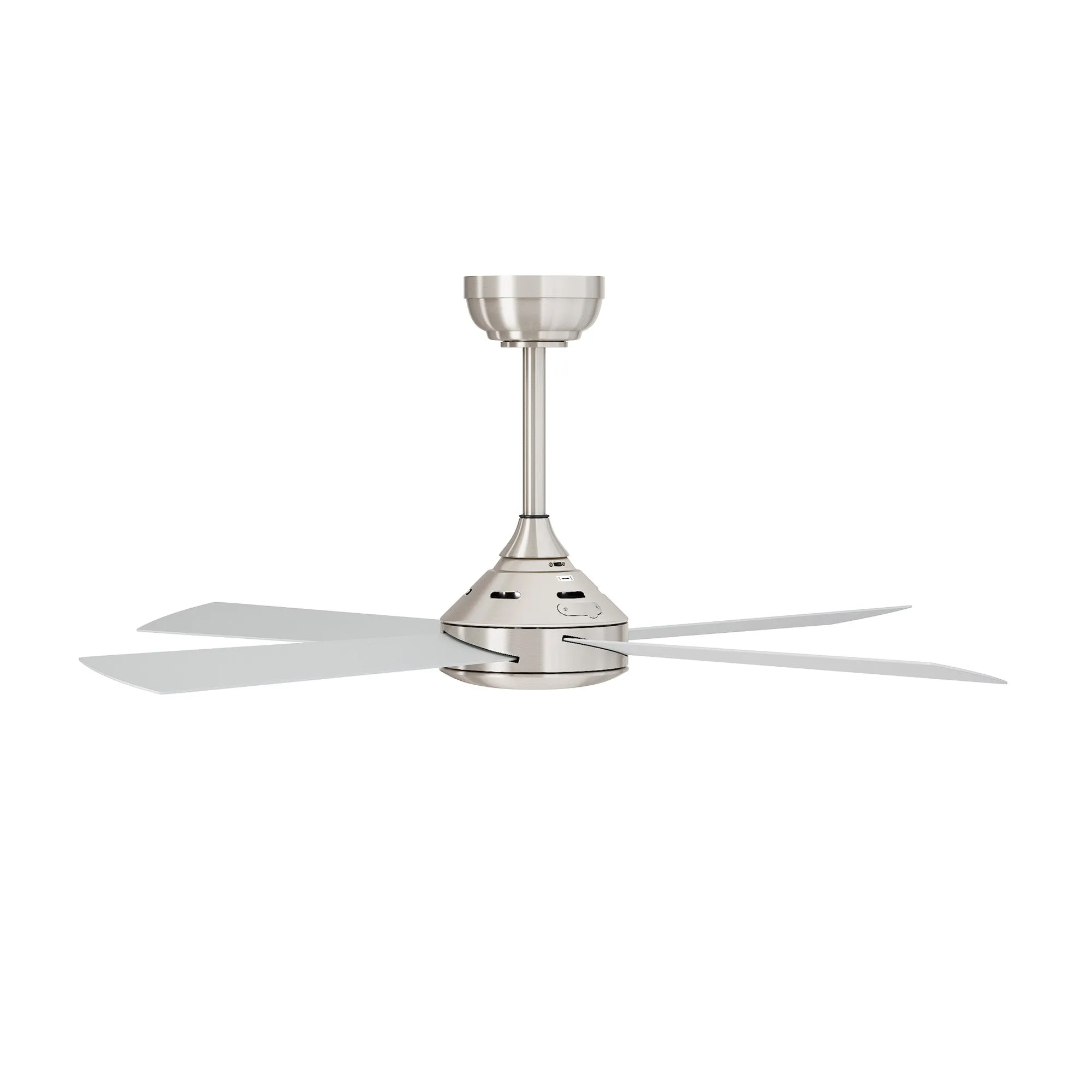 Vevare 52'' Ceiling Fan AC Motor with Remote Control Timer 4 Blades Fans Silver