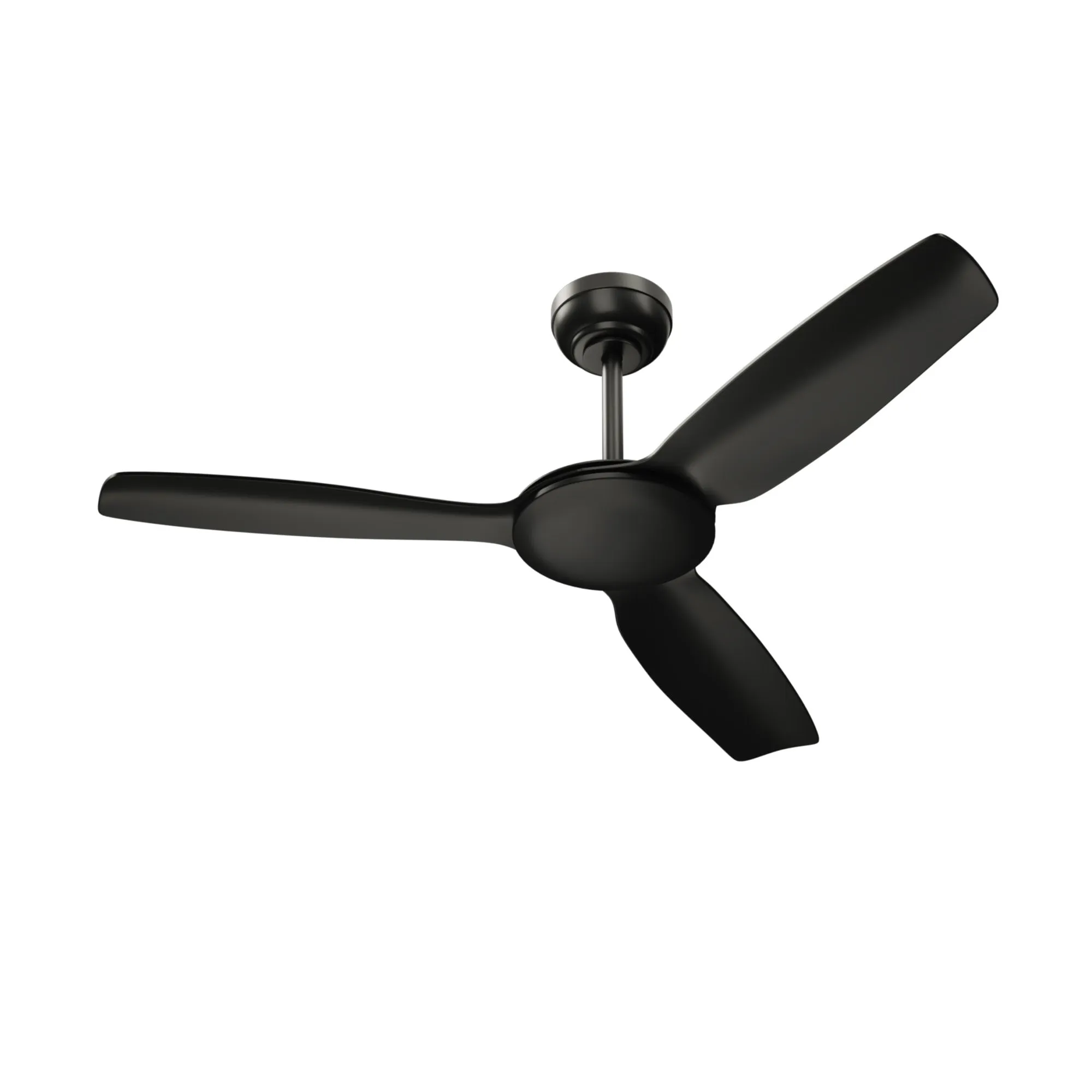 Vevare 52'' Ceiling Fan DC Motor 3 ABS Blades with Remote Control Timer Black