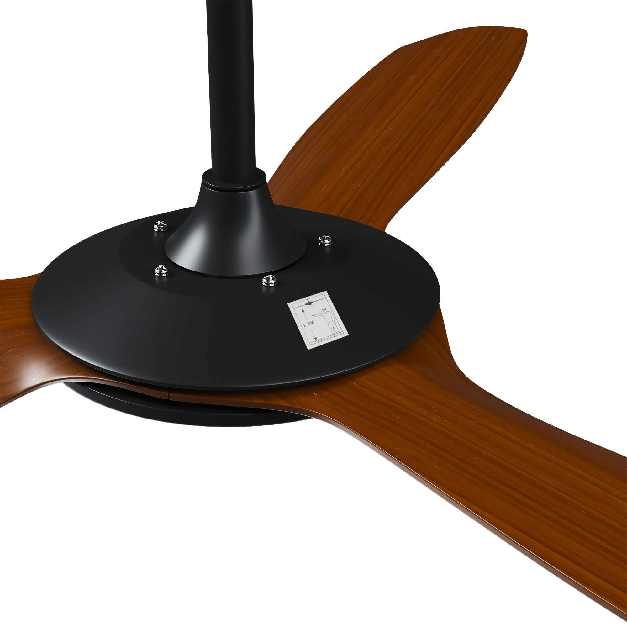 Vevare 52'' Ceiling Fan DC Motor 3 ABS Blades with Remote Control Timer Wood