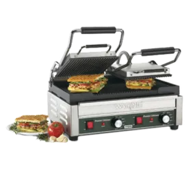 WARING WPG300 Dual Panini Grill for Electric Cooking 17 in x 9-1/4 in