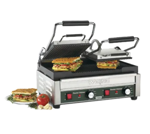 WARING WPG300 Dual Panini Grill for Electric Cooking 17 in x 9-1/4 in