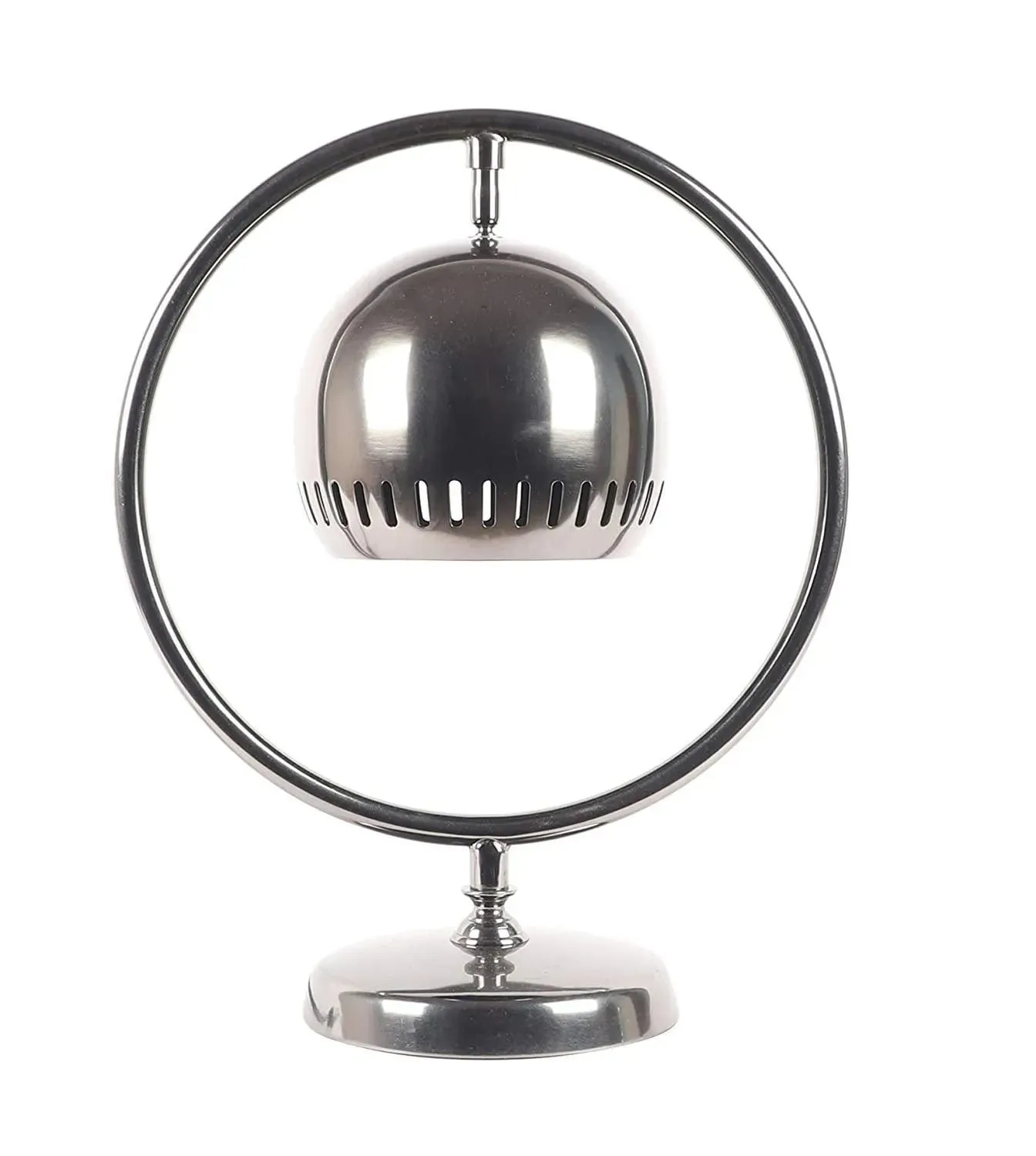 Wooden Twist Black Halo Aluminium Adjustable Table Lamp Stylish & Contemporary Desk Lighting for Home and Office
