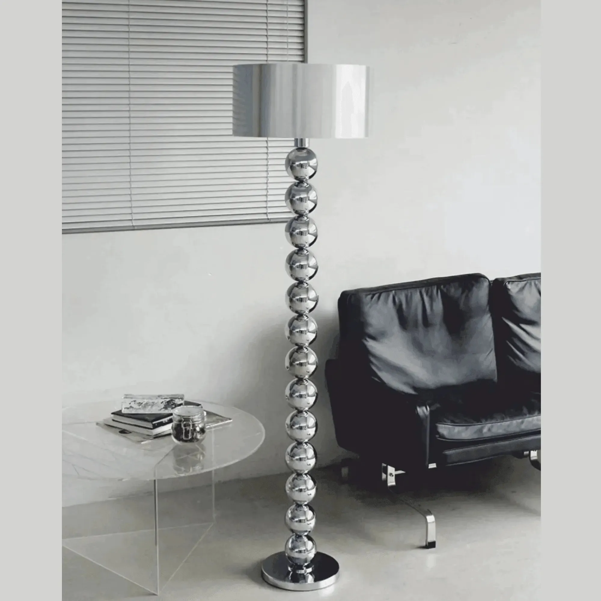 Wooden Twist Cilindrico Design Modern Round Shape Aluminum Floor Lamp with Soft Fabric Shade Stylish Ambient Lighting